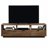 Sauder Harvey Park 72in TV Credenza in Grand Walnut